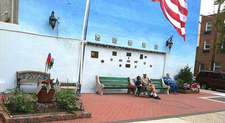 World War II vets James Forziati, left, and George Fuller, center, chat in Patrick Ward Park, at 24th and Aspen streets, in Fairmount. The park was created in honor of all US military veterans. World War II vets James Forziati, left, and George Fuller, center, chat in Patrick Ward Park, at 24th and Aspen, in Fairmount. The park was created in honor of all US military veterans.
