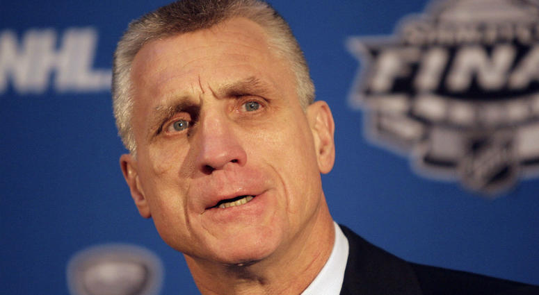 General Manager Paul Holmgren of the Philadelphia Flyers is shown in 2010 General Manager Paul Holmgren of the Philadelphia Flyers