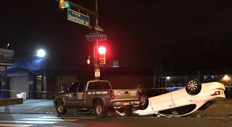 A crash at Overbrook and Haverford avenues led to a pregnant woman giving birth three months early. A crash at Overbrook and Haverford avenues led to a pregnant woman giving birth three months early.