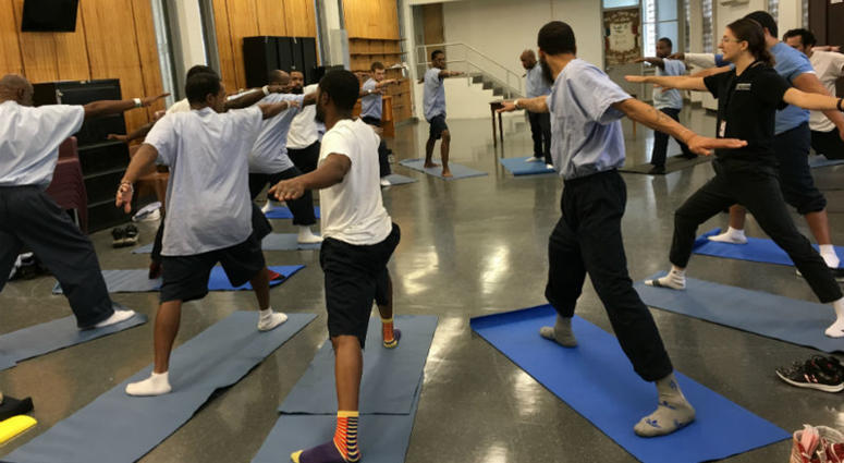 The Transformation Yoga Project offers yoga classes to inmates. The Transformation Yoga Project offers yoga classes to inmates.