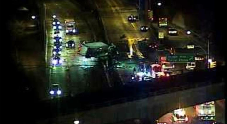 Roosevelt Boulevard is closed in both directions for a tractor trailer crash. Roosevelt Boulevard is closed in both directions for a tractor trailer crash.