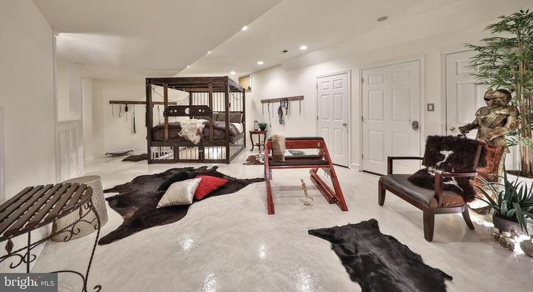Priced at $750,000, this private, quiet Maple Glen home includes a fully furnished sex dungeon. Priced at $750,000, this private, quiet Maple Glen home includes a fully furnished sex dungeon.