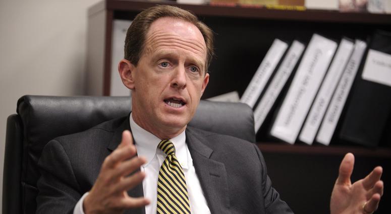 U.S. Sen. Pat Toomey, seen May 28, 2013 in State College, Pennsylvania Sen. Pat Toomey