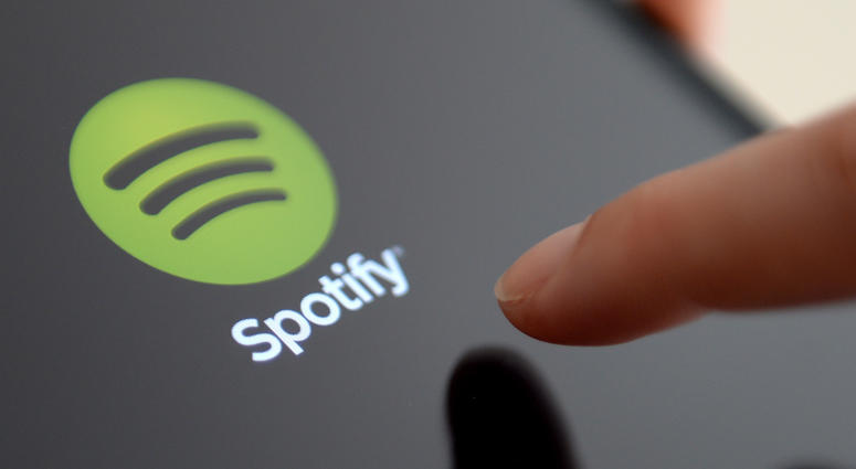 Spotify app on an iPad Spotify