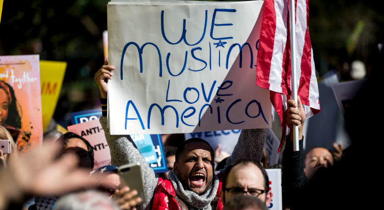 People protest against the travel restrictions and limitations under Presidential Executive Order on Protecting the Nation from Foreign Terrorist Entry into the United States, in Washington D.C. on Oct. 18, 2017. People protest against the travel restrictions and limitations under Presidential Executive Order on Protecting the Nation from Foreign Terrorist Entry into the United States, in Washington D.C. on Oct. 18, 2017.