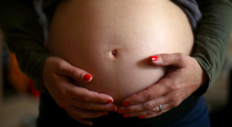 A pregnant woman A pregnant woman