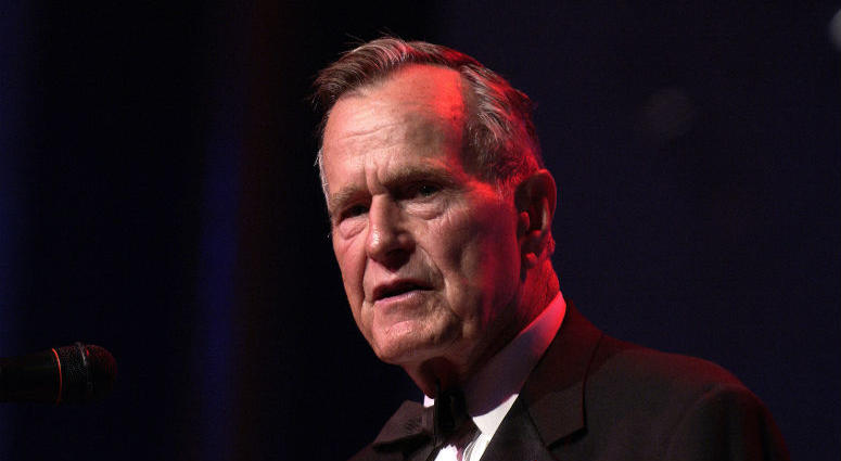 Former President George H.W. Bush attends a ceremony for 25th Anniversary of Americans with Disabilities Act, July 25, 2005. Former President George H.W. Bush attends a ceremony for 25th Anniversary of Americans with Disabilities Act, July 25, 2005.