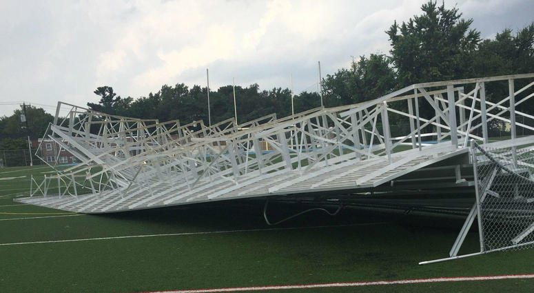 Wednesday's storm caused major damage to the Northeast Philadelphia park that was supposed to host the city's International Unity Cup tournament kick off. Wednesday's storm caused major damage to the Northeast Philadelphia park that was supposed to host the city's International Unity Cup tournament kick off.