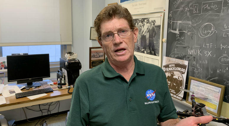 John Helferty says the Apollo 11 mission sparked his interest in space exploration and rocketed him to a connection with NASA. John Helferty says the Apollo 11 mission sparked his interest in space exploration and rocketed him to a connection with NASA.