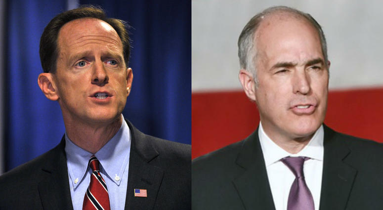 From left: Sen. Pat Toomey, Sen. Bob Casey From left: Sen. Pat Toomey, Sen. Bob Casey
