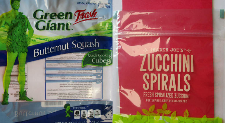 Images of two products recalled by Growers Express Images of two products recalled by Growers Express