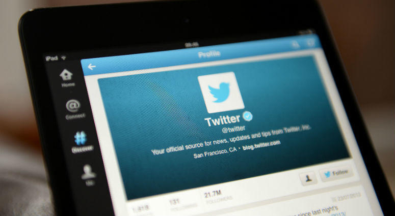 File photo dated 20/02/18 of the Twitter application in use, as the social media network has advised its users to change their passwords. Twitter application in use