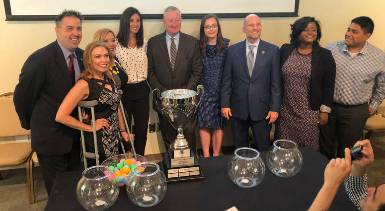 Mayor Jim Kenney drew teams for the third season of the Philadelphia Unity Cup Mayor Jim Kenney drew teams for the third season of the Philadelphia Unity Cup
