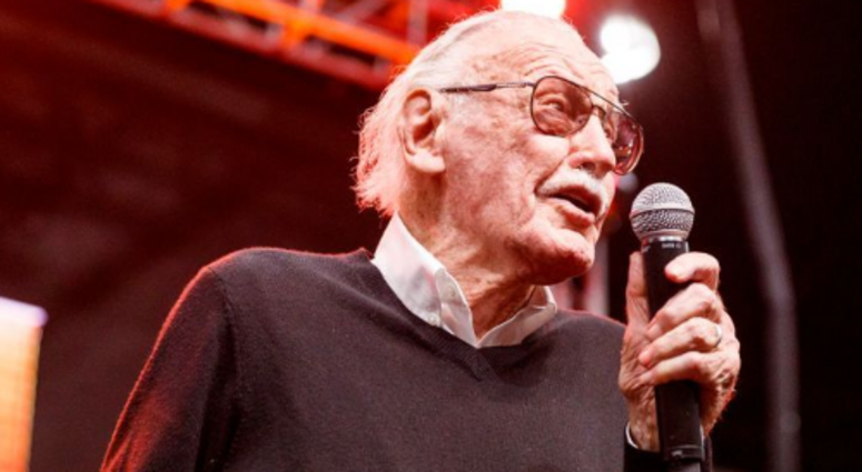 Stan Lee speaks onstage at ENTERTAINMENT WEEKLY Presents Dwayne 'The Rock' Johnson at Stan Lee's Los Angeles Comic-Con at Los Angeles Convention Center on October 28, 2017 in Los Angeles, California. Stan Lee speaks onstage at ENTERTAINMENT WEEKLY Presents Dwayne 'The Rock' Johnson at Stan Lee's Los Angeles Comic-Con at Los Angeles Convention Center on October 28, 2017 in Los Angeles, California.