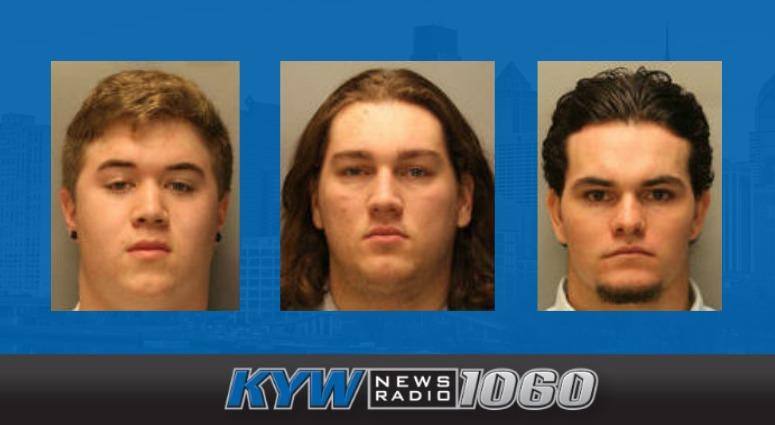 From left: Ryan Gricco, Jake Cross and Brock Anderson are the remaining three Ridley hockey players who are taking their simple assault charges to trial for a March 2017 hockey brawl. From left: Ryan Gricco, Jake Cross and Brock Anderson