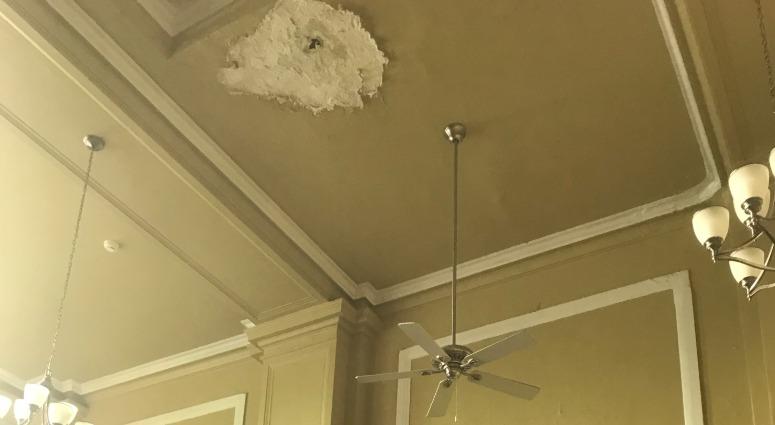 Chosen 300 Ministries' West Philadelphia location is in desperate need of repairs to its dilapidated roof. Chosen 300 Ministries' West Philadelphia location is in desperate need of repairs to its dilapidated roof.