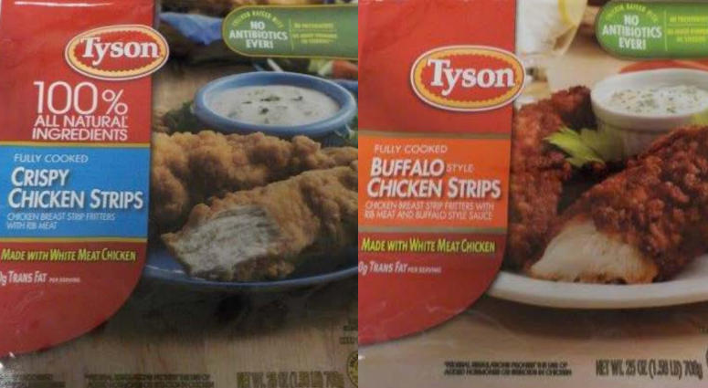 Tyson Foods is recalling chicken strips that may contain metal. Tyson Foods is recalling chicken strips that may contain metal.