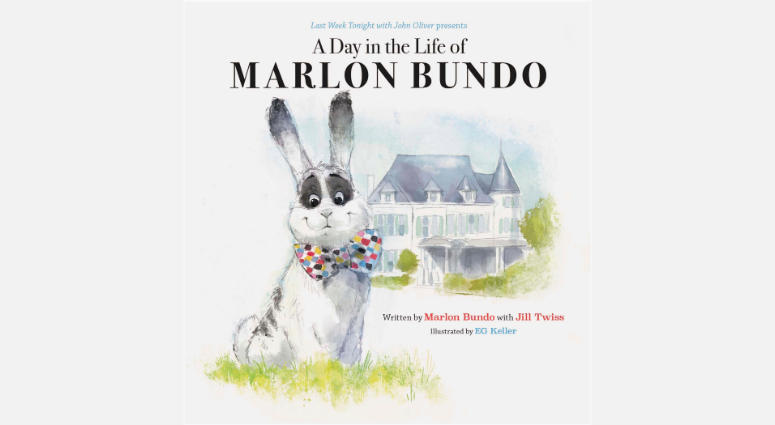 This cover image released by Chronicle Books shows "Last Week Tonight With John Oliver Presents A Day in the Life of Marlon Bundo," written by Marlon Bundo with Jill Twiss and illustrated by EG Keller. "A Day in the Life of Marlon Bundo"