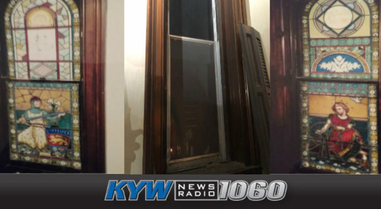 Authorities are investigating the theft of two large stained glass windows from Unity Mission Church in North Philadelphia. Church Theft