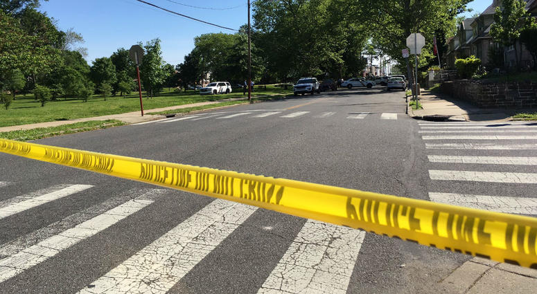 Police are on the scene on Charles Street in Wissinoming, where they say a U.S. marshal shot a man with a machete who refused to drop it. Police are on the scene on Charles Street in Wissinoming, where they say a U.S. marshal shot a man with a machete who refused to drop it.