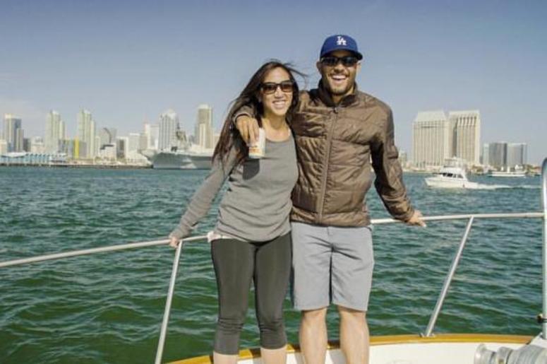 Dorothy and Fiance on a boat Dorothy and Fiance on a boat