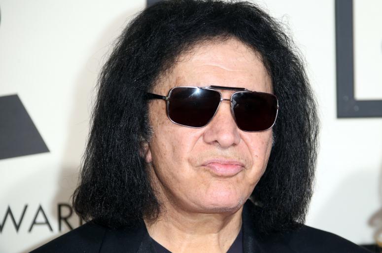 Feb 15, 2016; Los Angeles, CA, USA; Gene Simmons arrives on the red carpet during the 58th Grammy Awards at the Staples Center. Mandatory Credit: Dan MacMedan-USA TODAY NETWORK