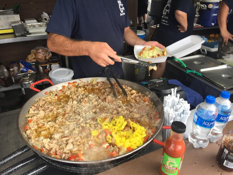 Cowboy Nachos being made at the 2018 Erie County Fair in Hamburg NY