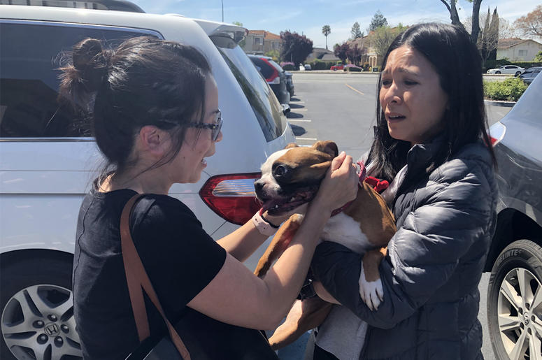 Diamond is reunited with Vanny Nguyen Diamond is reunited with Vanny Nguyen (Photo credit: Jennifer Hodges/KCBS Radio)