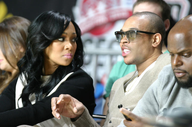 Monica and Shannon Brown HOUSTON, TX - FEBRUARY 15: Monica and Shannon Brown attend the 2013 NBA All-Star Celebrity Game at George R. Brown Convention Center on February 15, 2013 in Houston, Texas. (Photo by Louis Dollagaray/Getty Images)