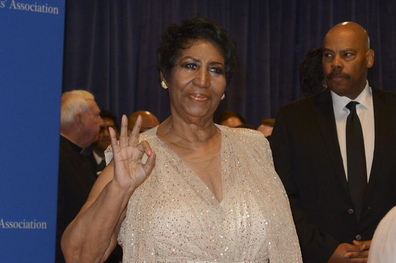 Aretha Franklin Aretha Franklin arrives at the Washington Hilton for the 102nd White House Correspondents' Association Dinner in Washington, DC on April 30, 2016.(Photo Leigh Vogel)