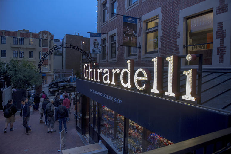Ghirardelli Square One of three Ghirardelli Chocolate locations at Ghirardelli Square located in the historic Fisherman's Wharf area of San Francisco, Calif., on Thursday, July 28, 2016. (Photo by Manny Crisostomo/The Sacramento Bee/TNS)