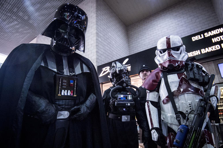 Darth Vader and Stormtroopers Darth Vader and Stormtroopers