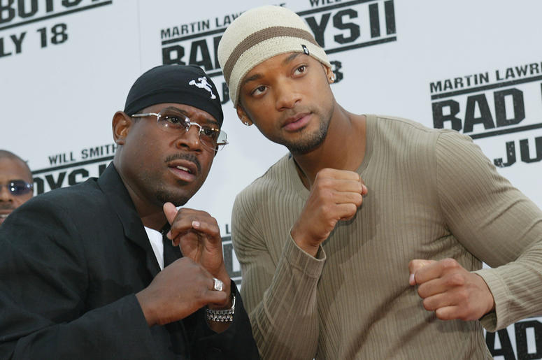 Martin Lawrence and Will Smith WESTWOOD, CA - JULY 9: Actors Martin Lawrence and Will Smith attend the 'Bad Boys II' movie premiere at the Mann's Village theatre on July 9, 2003 in Westwood, California.