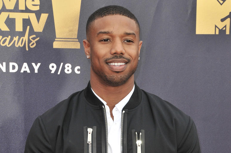 Michael B. Jordan Michael B. Jordan at the 2018 MTV Movie And TV Awards held at Barker Hangar on June 16, 2018 in Santa Monica, CA, USA (Photo by Sthanlee B. Mirador/Sipa USA)