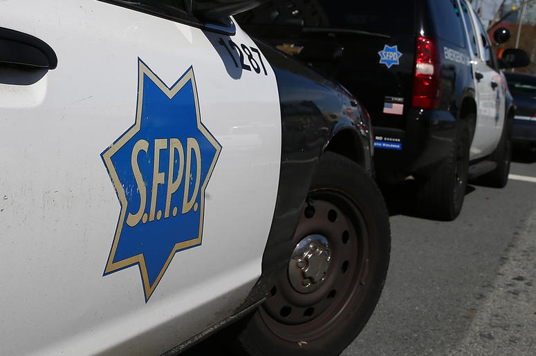 San Francisco Police SFPD SAN FRANCISCO, CA - FEBRUARY 27: San Francisco police cars sit parked in front of the Hall of Justice on February 27, 2014 in San Francisco, California. A federal grand jury has indicted five San Francisco police officers and one former officer in two cas