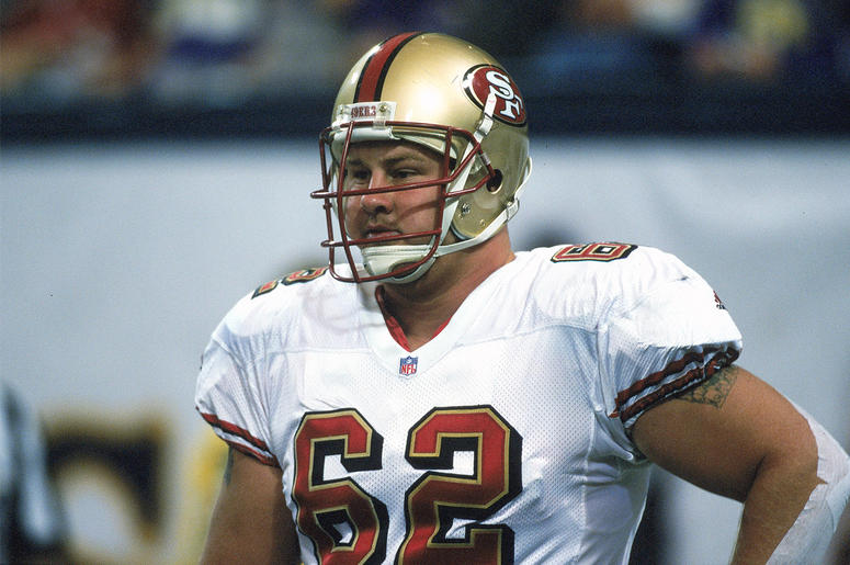 San Francisco 49er Jeremy Newberry 24 Oct 1999: Jeremy Newberry #62 of the San Francisco 49ers looks on the field during a game against the Minnesota Vikings at the Metrodome in Minneapolis, Minnesota. The Vikings defeated the 49ers 40-16. Mandatory Credit: Tom Pidgeon /Allsport