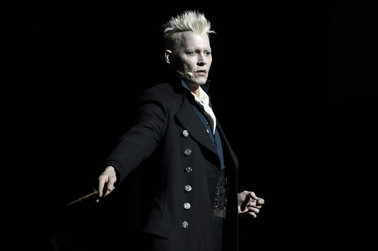 Johnny Depp as Gellert Grindelwald in "Fantastic Beasts: The Crimes of Grindelwald" Johnny Depp as Gellert Grindelwald in "Fantastic Beasts: The Crimes of Grindelwald"