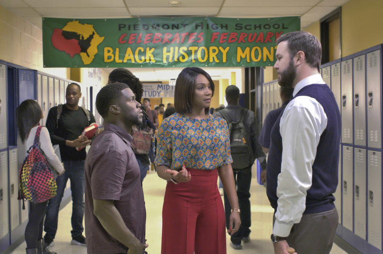 Kevin Hart, from left, Tiffany Haddish and Taran Killam in a scene from the film, "Night School." Kevin Hart, from left, Tiffany Haddish and Taran Killam in a scene from the film, "Night School."