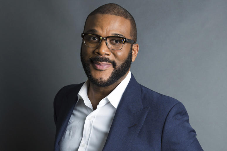 AP18193437891331 In this Nov. 16, 2017, file photo, actor-filmmaker and author Tyler Perry poses for a portrait in New York to promote his book, "Higher Is Waiting." Perry is warning fans not to be scammed. The actor, comedian and director in a video says he’s not giving