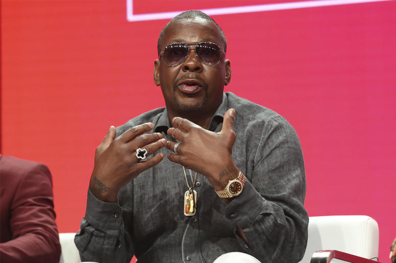 AP18208643723836 Bobby Brown participates in "The Bobby Brown Story" panel during the Viacom Television Critics Association Summer Press Tour at The Beverly Hilton hotel on Friday, July 27, 2018, in Beverly Hills, Calif. (Photo by Willy Sanjuan/Invision/AP)
