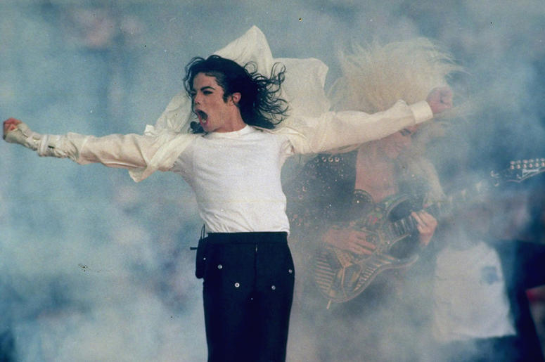 AP18241497816327 In this Jan. 31, 1993, file photo, Michael Jackson performs during the halftime show at the Super Bowl XXVII in Pasadena, Calif. Jackson’s estate and IMAX are partnering to digitally remaster “Michael Jackson’s Thriller 3D” into IMAX 3D. The partnership w