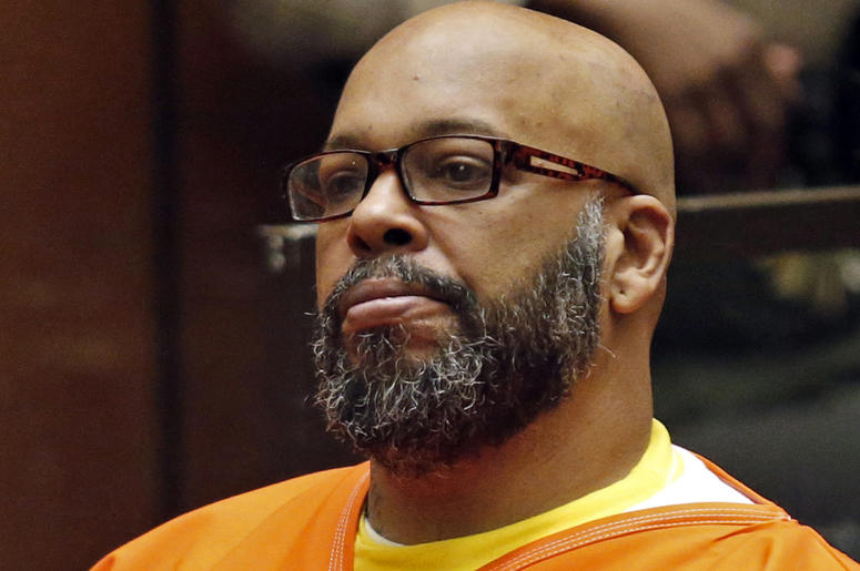 AP18263744744964 In this July 7, 2015, file photo, Marion Hugh "Suge" Knight sits for a hearing in his murder case in Superior Court in Los Angeles. Knight has pleaded no contest to voluntary manslaughter and after he ran over two men, killing one, nearly four years ago.