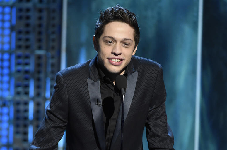 AP18308782264439 In this March 14, 2015, file photo, Pete Davidson speaks at a Comedy Central Roast at Sony Pictures Studios in Culver City, Calif. Texas Republican congressional candidate Dan Crenshaw has chided “Saturday Night Live” comic Davidson for poking fun of the