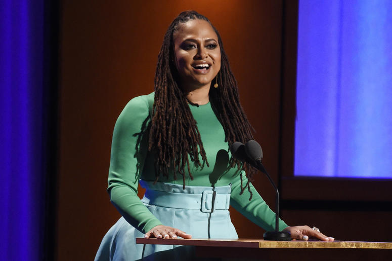AP19028466432241 In this Nov. 18, 2018, file photo filmmaker Ava DuVernay addresses the audience during the 2018 Governors Awards at The Ray Dolby Ballroom in Los Angeles. “VH1 Trailblazer Honors” will pay tribute to Academy Award-nominated director DuVernay to kick off W