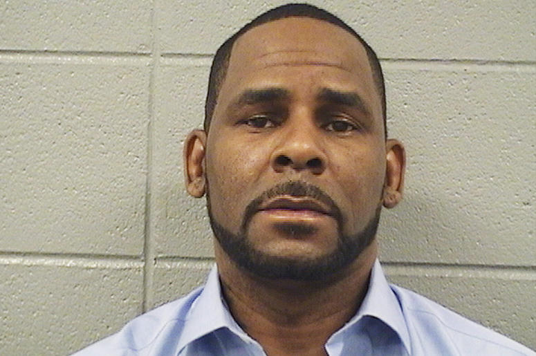 AP19066141327343 In this Wednesday, March 6, 2019 booking photo released by the Cook County Sheriff’s Office is R. Kelly. (Cook County Sheriff’s Office via AP)