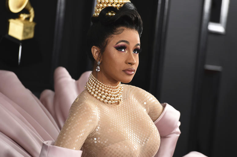 AP19109710001055 This Feb. 10, 2019 file photo shows Cardi B at the 61st annual Grammy Awards in Los Angeles. (Photo by Jordan Strauss/Invision/AP, File)