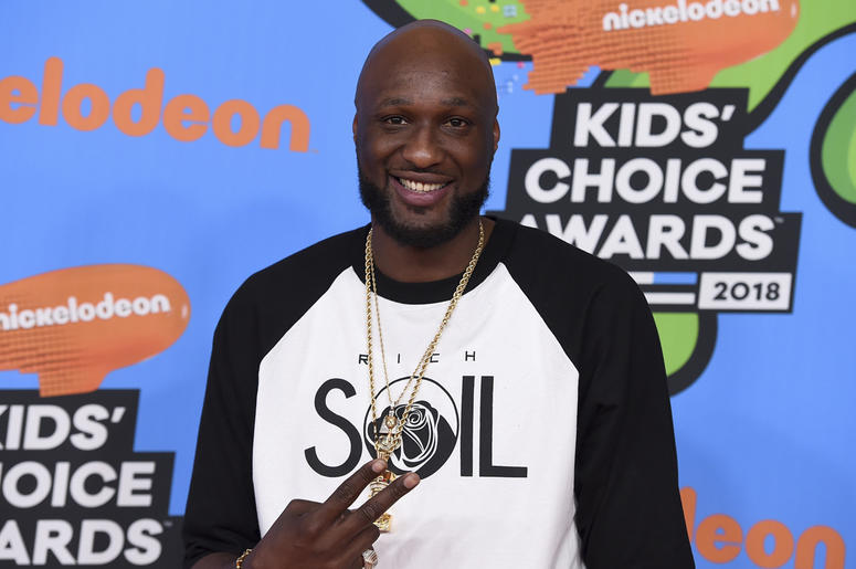 AP19135467276234 In this March 24, 2018 file photo, Lamar Odom arrives at the Kids' Choice Awards at The Forum in Inglewood, California. (Photo by Jordan Strauss/Invision/AP, File)