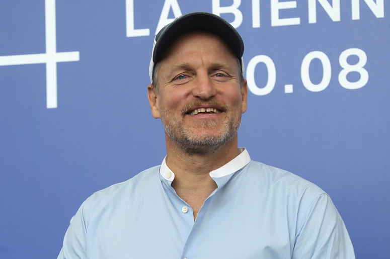 AP19136841520578 In this Sept. 4, 2017, file photo, actor Woody Harrelson poses for photographers at the photo call for the film "Three Billboards Outside Ebbing, Missouri" during the 74th edition of the Venice Film Festival in Venice, Italy. (Photo by Joel Ryan/Invision/