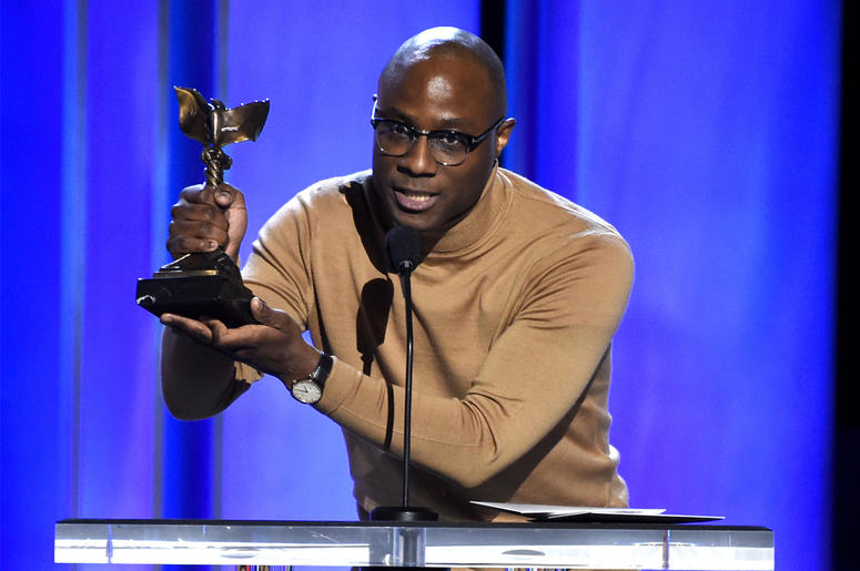 AP19154689404694 In a Saturday, Feb. 23, 2019 file photo, Barry Jenkins accepts the award for best director for "If Beale Street Could Talk" at the 34th Film Independent Spirit Awards, in Santa Monica, California. (Photo by Chris Pizzello/Invision/AP, File)