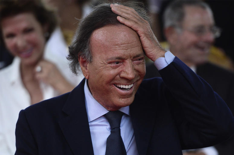 AP19191538930706 In this Sept. 29, 2016 file photo, Spain's singer Julio Iglesias smiles during his star unveiling ceremony at the Walk of Fame in San Juan, Puerto Rico. (AP Photo/Carlos Giusti, File)